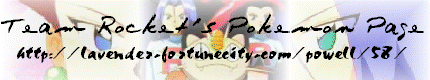 Team Rocket's Pokemon Page