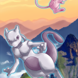 Mew and Mewtwo